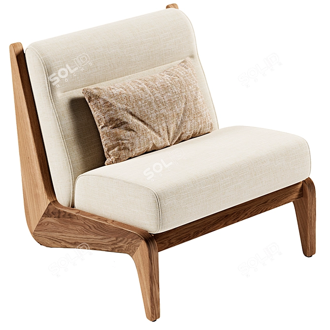 Fletcher Armless Chair Render Bundle 3D model image 2