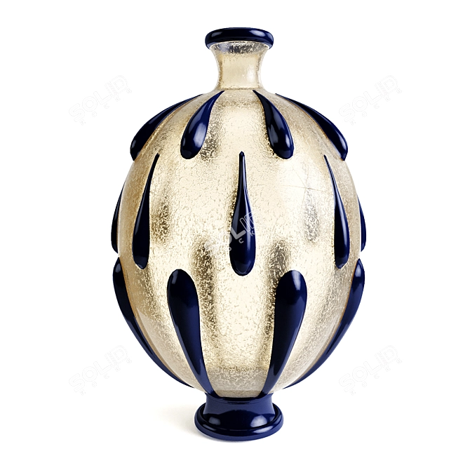 Elegant Primavera Glass Vases in Various Sizes 3D model image 4