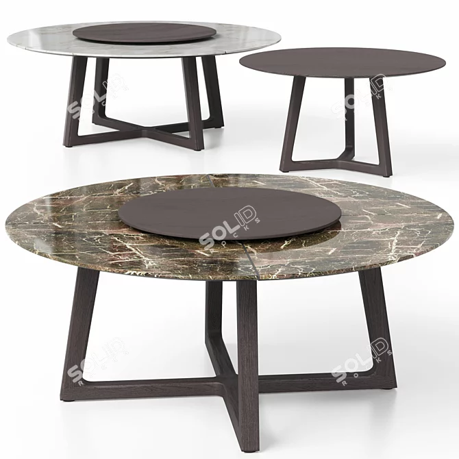 Customizable CONCORDE Table by Poliform 3D model image 1