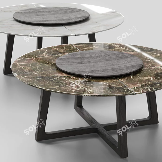 Customizable CONCORDE Table by Poliform 3D model image 3