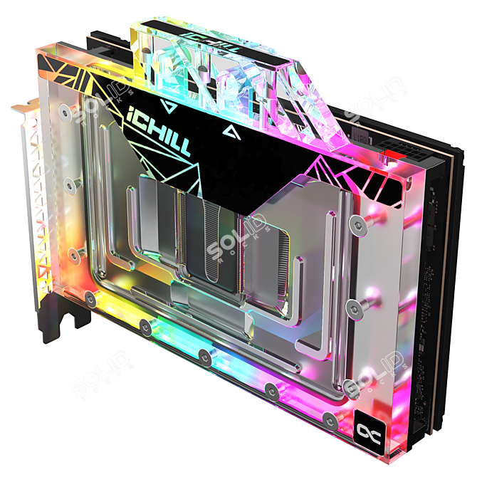 INNO3D RTX 4090 Graphics Card 3D model image 5