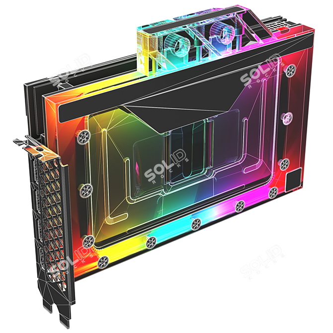 INNO3D RTX 4090 Graphics Card 3D model image 7