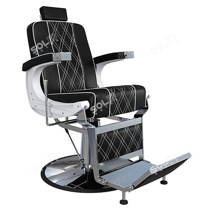 Classic Design Barber Chair "Jack 3D model image 1