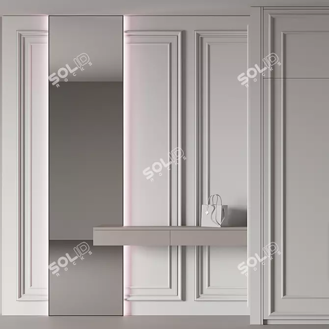 Customizable Storage Solution: Wardrobe №20 3D model image 8