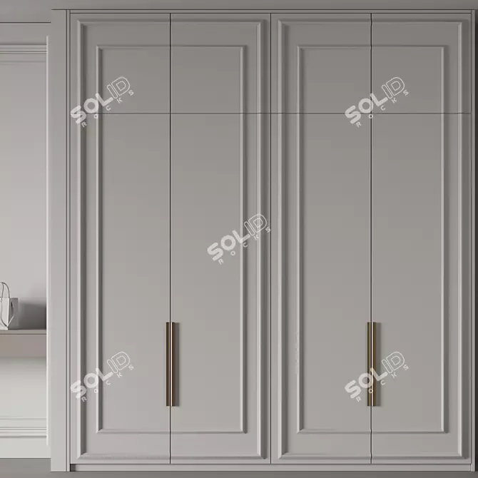Customizable Storage Solution: Wardrobe №20 3D model image 10