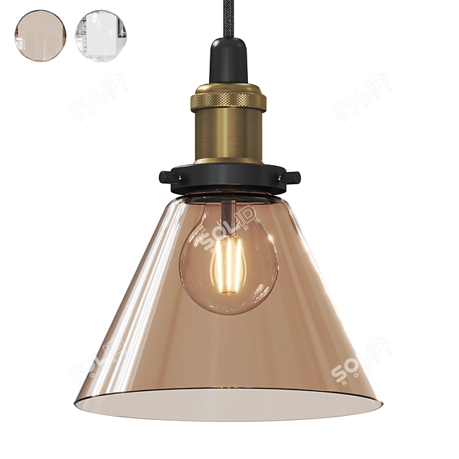 Modern Nordic Pendant Light Fixture 3D model image 1