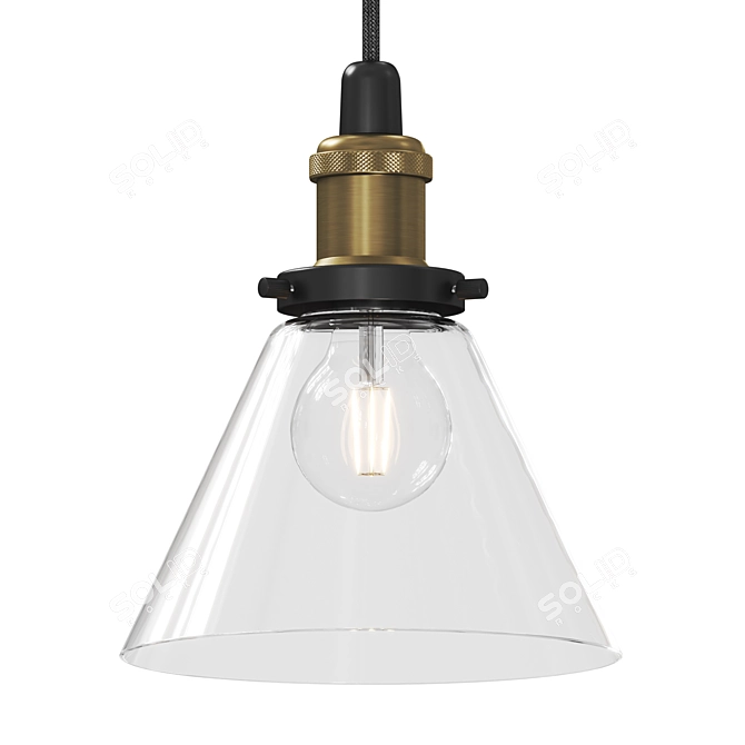 Modern Nordic Pendant Light Fixture 3D model image 2