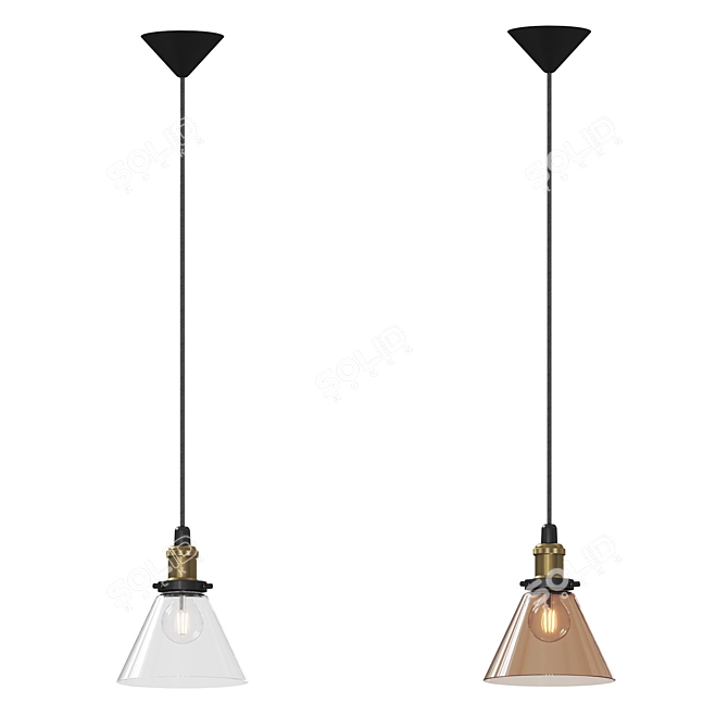 Modern Nordic Pendant Light Fixture 3D model image 3