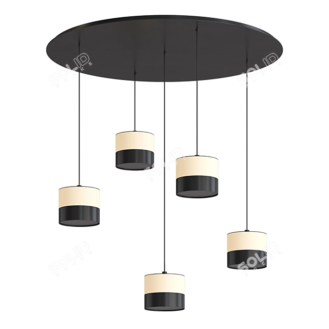 GLOW ROUND Hanging Heating Lamp 3D model image 1