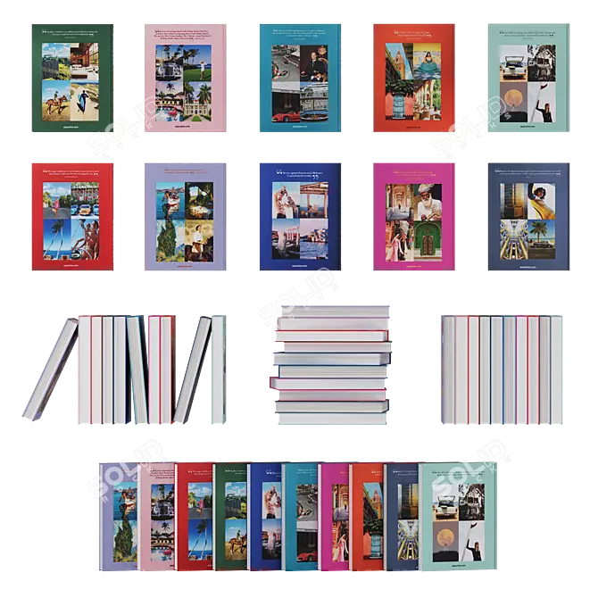 Assouline Travel Book Collection 3D model image 3