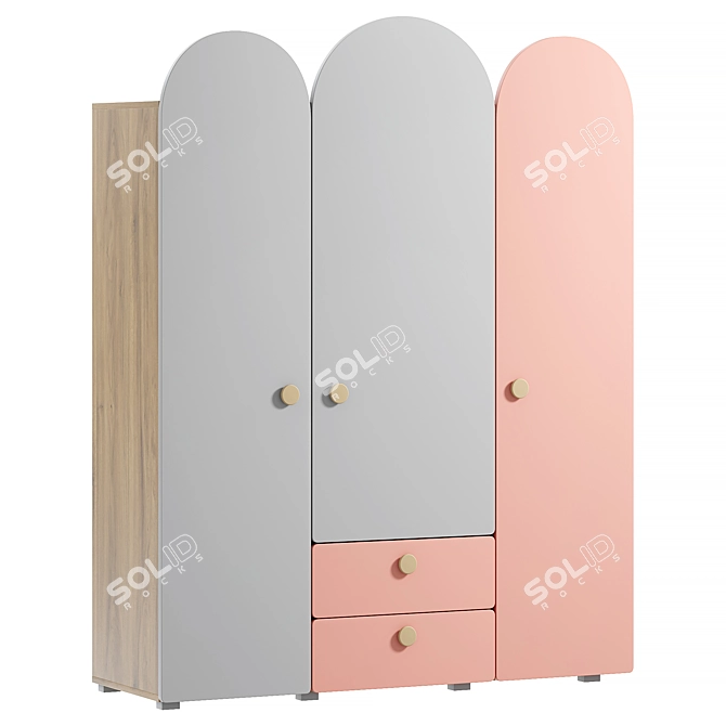 Archi Swing Door Wardrobe 3D model image 1