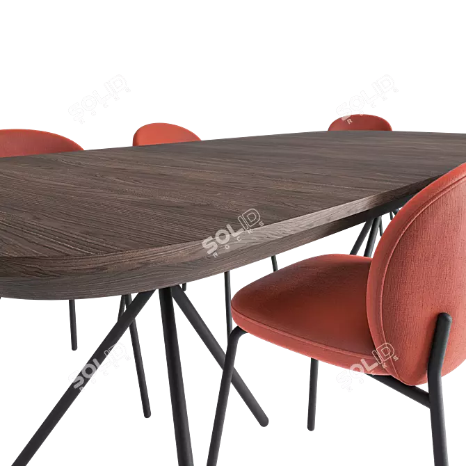 Modern Dining Set: Ottawa & Princeton 3D model image 4