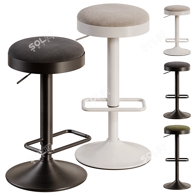 Zaib Bar Stool by Kave Home 3D model image 1