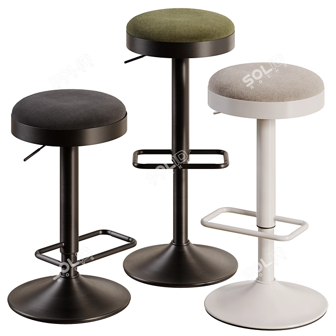 Zaib Bar Stool by Kave Home 3D model image 2