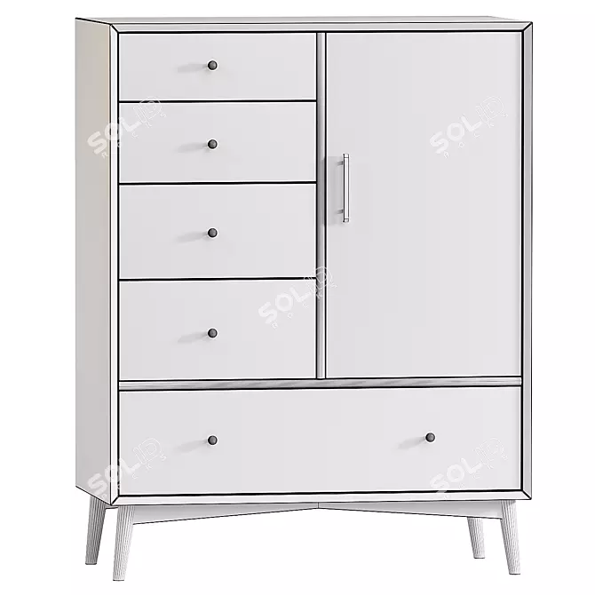 Mid-Century Chifforobe for Your Space 3D model image 3