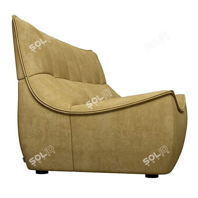 Retro Chic Montis Florence Sofa 3D model image 2