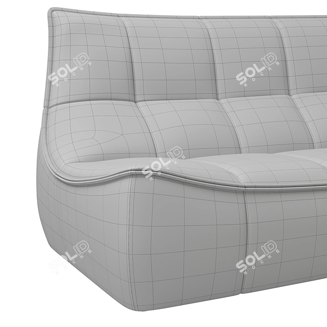 Retro Chic Montis Florence Sofa 3D model image 6