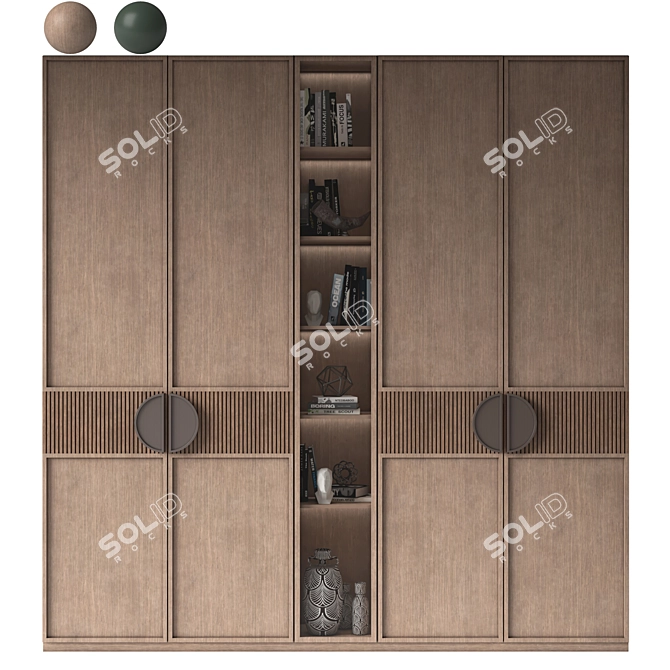 Versatile 3D Wardrobe Model Set 3D model image 1