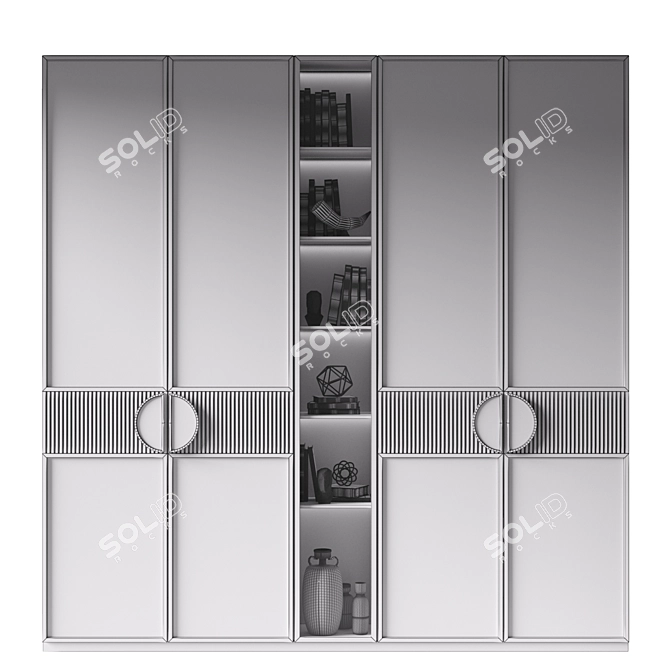 Versatile 3D Wardrobe Model Set 3D model image 4