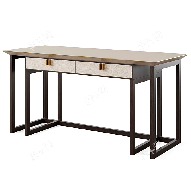 Elegant Frato Bali Desk 3D model image 1