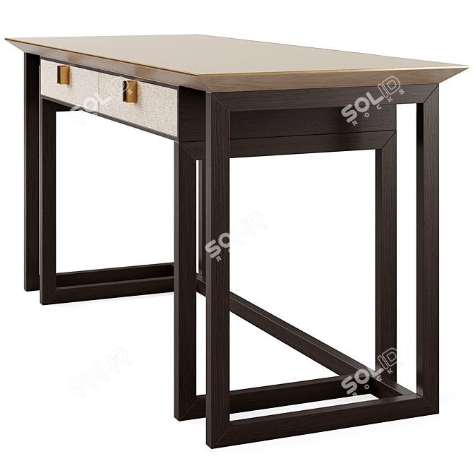 Elegant Frato Bali Desk 3D model image 2