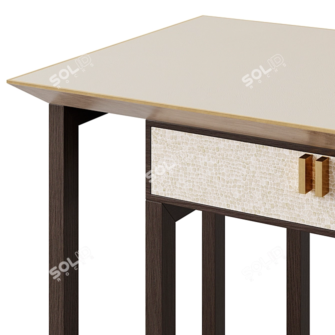 Elegant Frato Bali Desk 3D model image 4