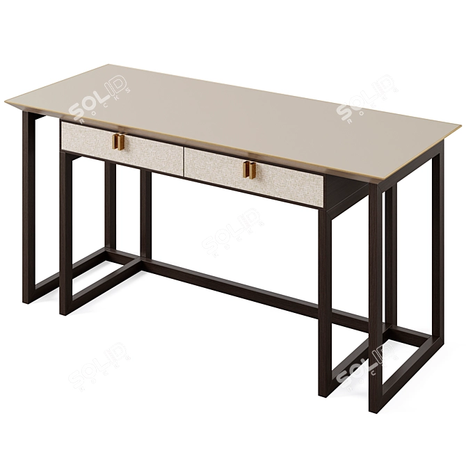 Elegant Frato Bali Desk 3D model image 5