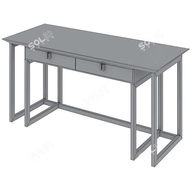 Elegant Frato Bali Desk 3D model image 6