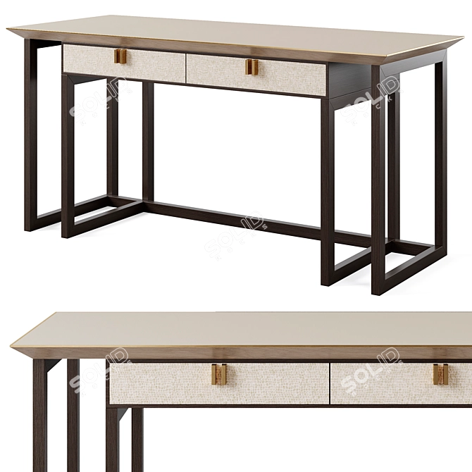 Elegant Frato Bali Desk 3D model image 7