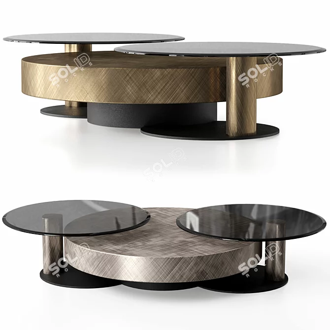 Customizable Modern Arena Tables 3D model image 5