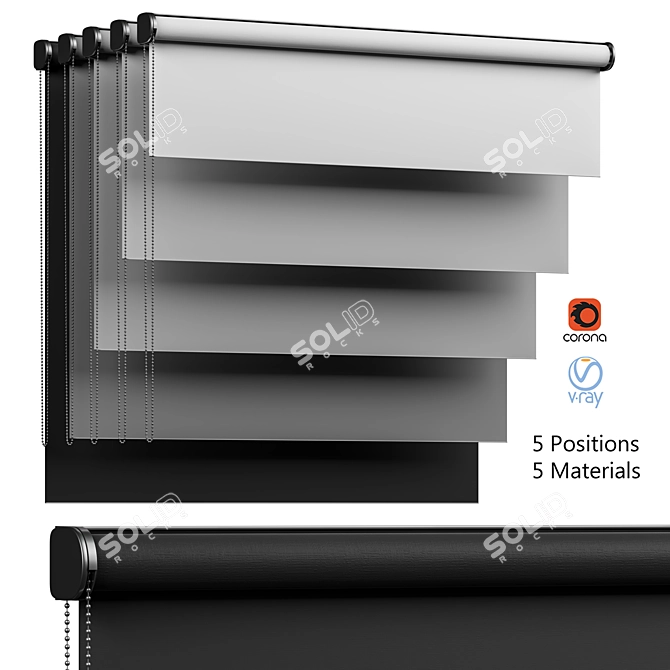 Roller Blinds Vol 13 - 2015 Inclusive 3D model image 1