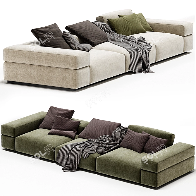 Lema Brick Lane Modern Sofa 3D model image 1