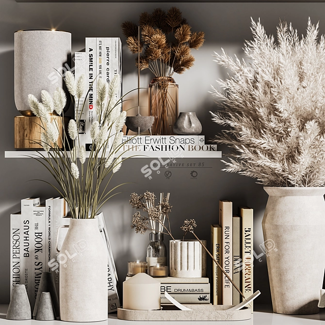 Elegance Decor Set 85 3D model image 3