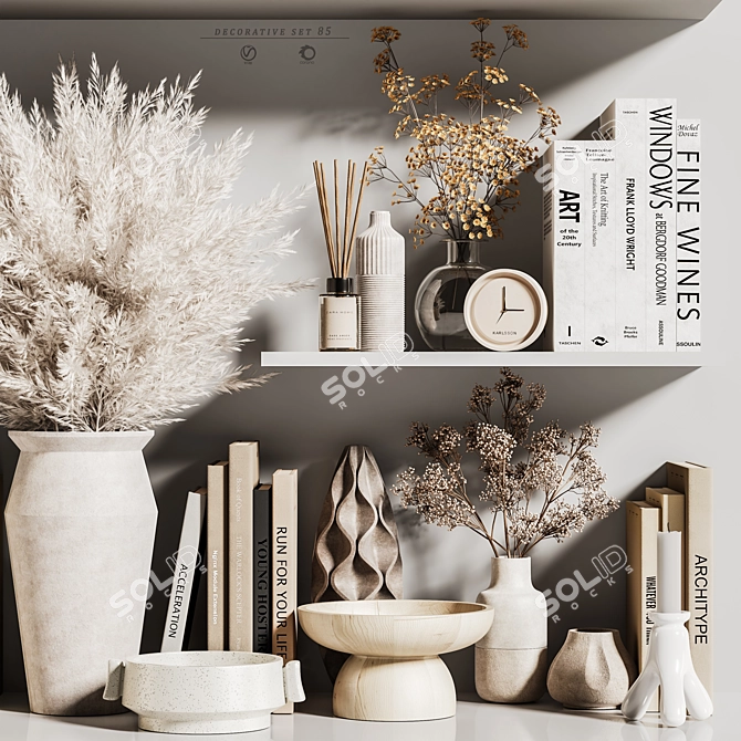 Elegance Decor Set 85 3D model image 4