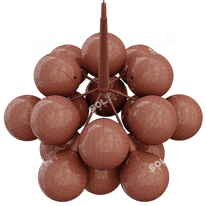 Luxury Designer Chandelier Bubbles A 3D model image 4