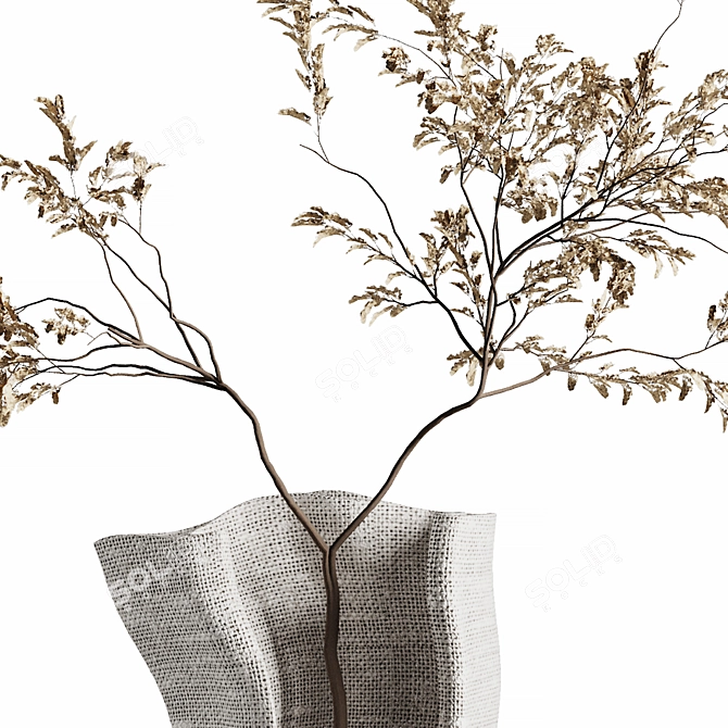 Eternal Beauty Dry Flower Bouquet 3D model image 3