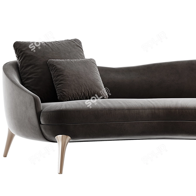 Modern Comfort Statement Sofa 3D model image 5