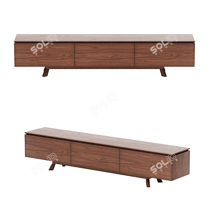 Hemonides Bridge TV Unit - Modern Cyprus Design 3D model image 1