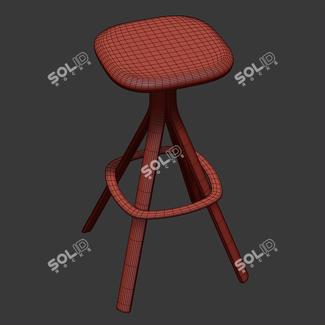 Modern Stool by Lapalma 3D model image 7