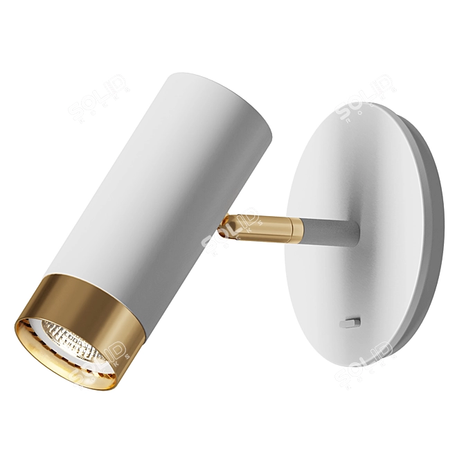 Elegant Karpo Wall Lamp 3D model image 2