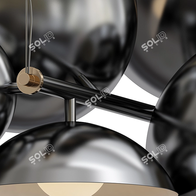 Modern Minimalist Miyake Suspension Lamp 3D model image 2