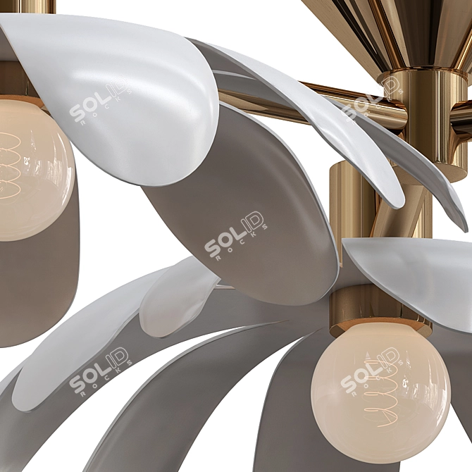 Modern Twiggy Semi-Flush Light 3D model image 2