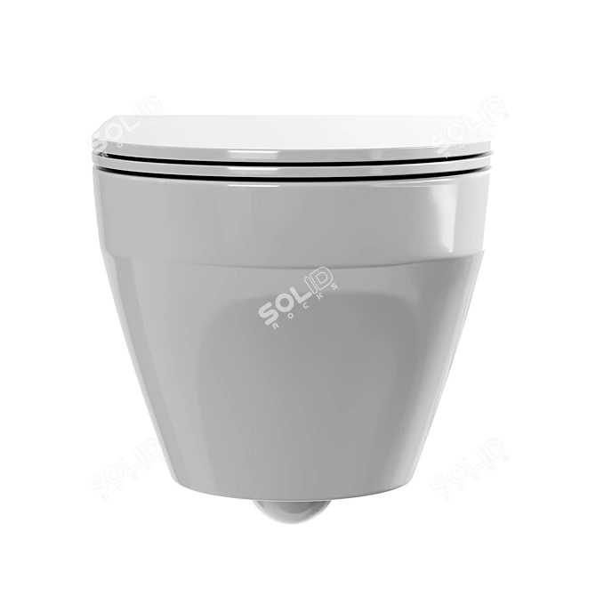 AM.PM Inspire FlashClean Toilet 3D model image 2