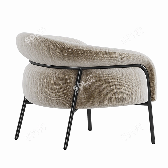 Modern Comfort Bella Armchair 3D model image 3