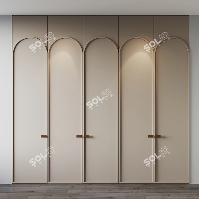 V-Ray compatible Wardrobe 3 Texture 3D model image 1