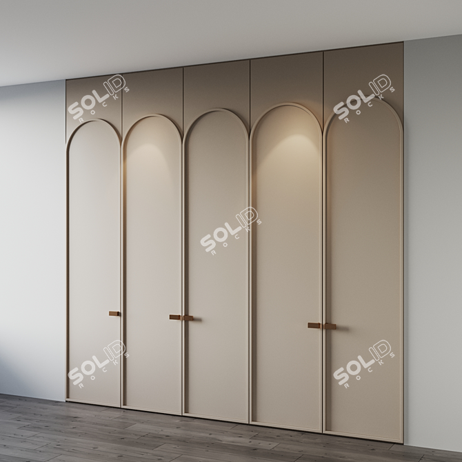 V-Ray compatible Wardrobe 3 Texture 3D model image 3