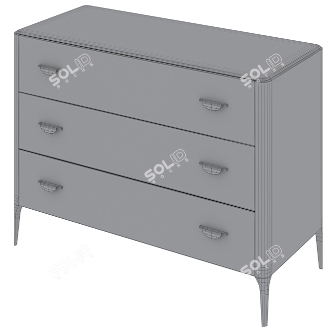 Modern Chest Sloane 2 by Hamilton Conte 3D model image 5