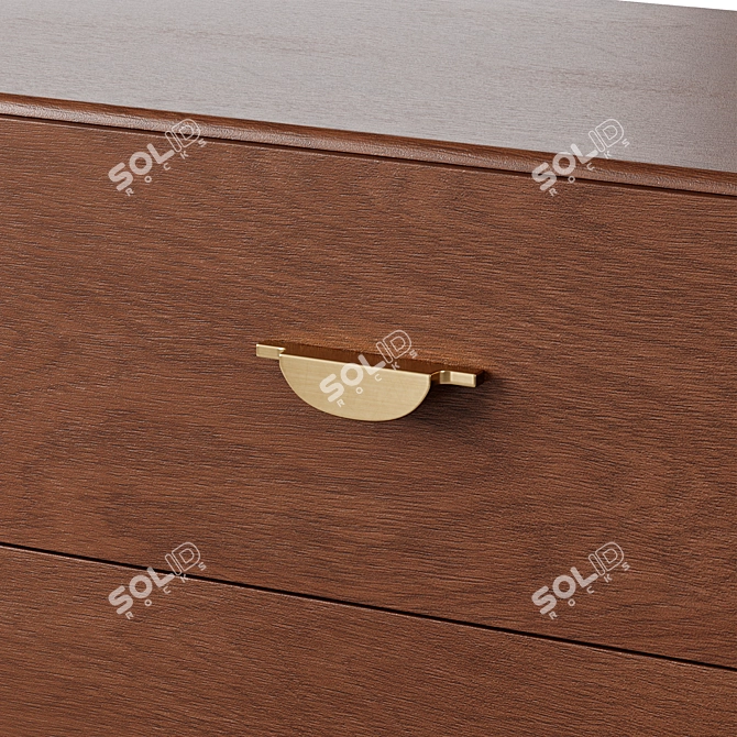 SLOANE 2 Tall Chest Drawers 3D model image 3