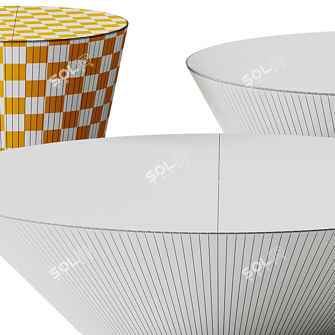 Circular Elegance Coffee Tables by ACERBIS 3D model image 5