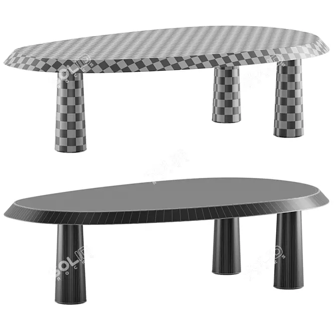  SLEEK RODOLFO Coffee Table 3D model image 5